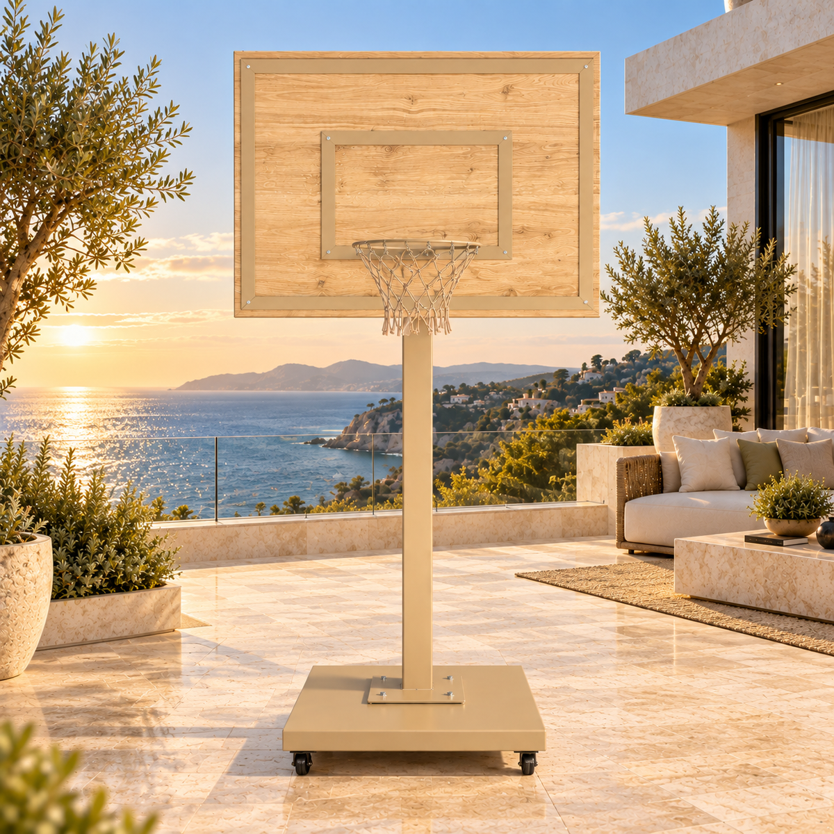 Basketbol Oyun Standı Naturel