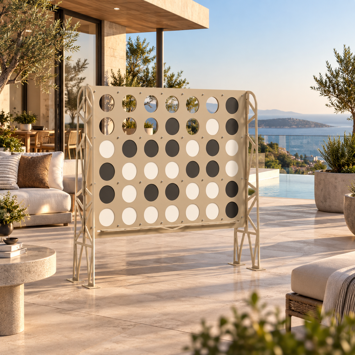 Taşınabilir XXL Connect Four Naturel