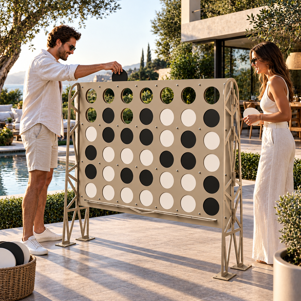 Taşınabilir XXL Connect Four Naturel
