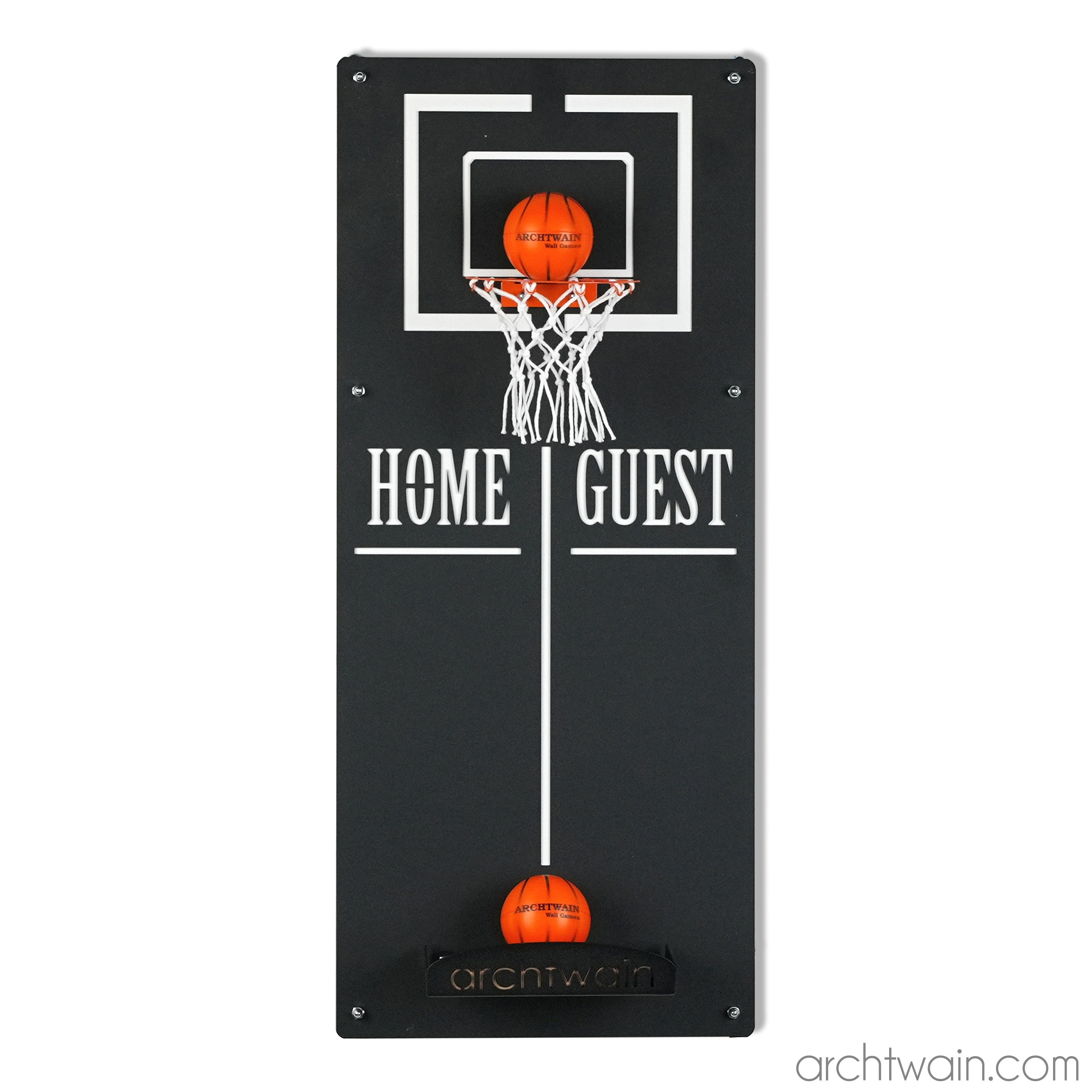 Metal duvar basketbol potası, yandan görünüm