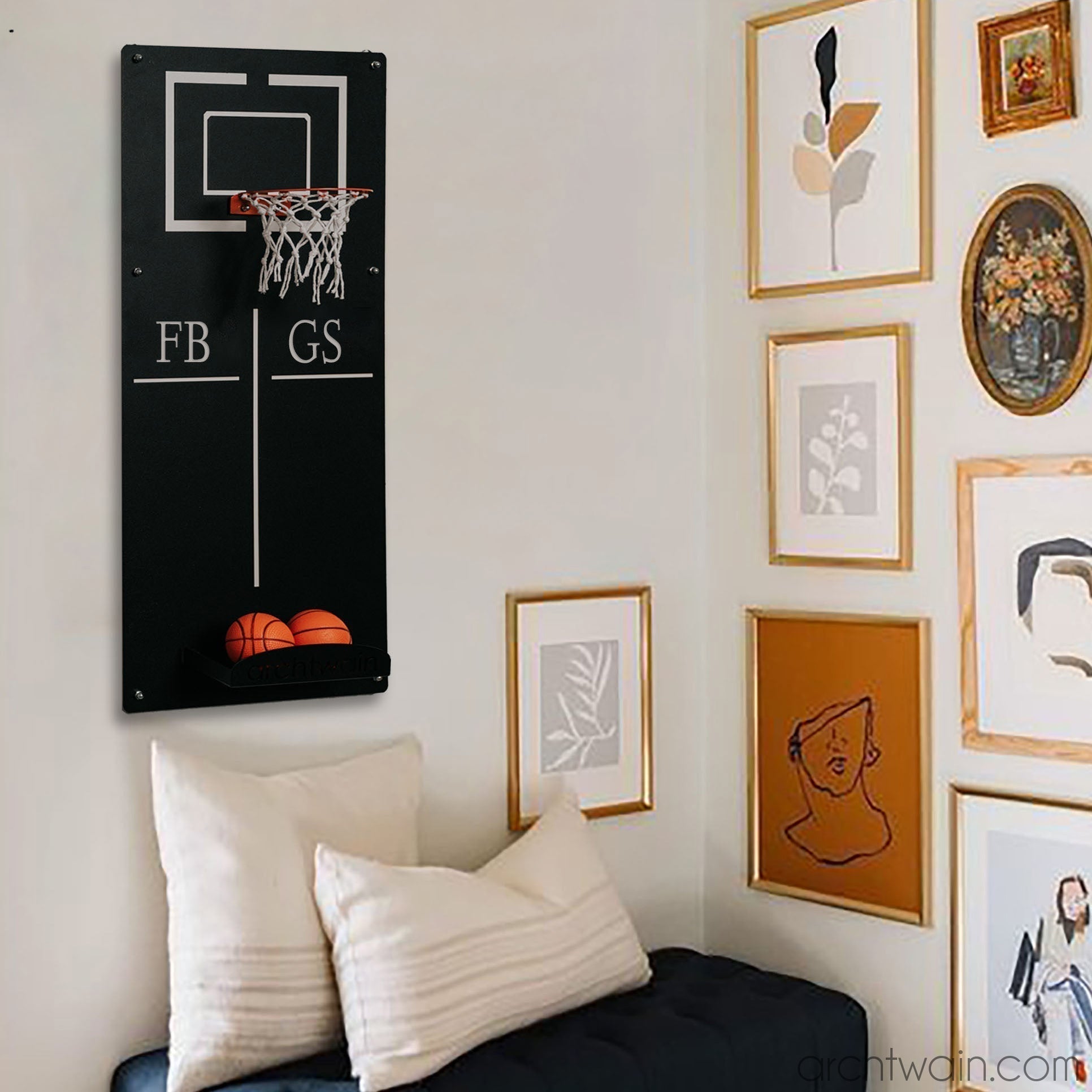 Kişiye özel basketbol potası, duvara monte