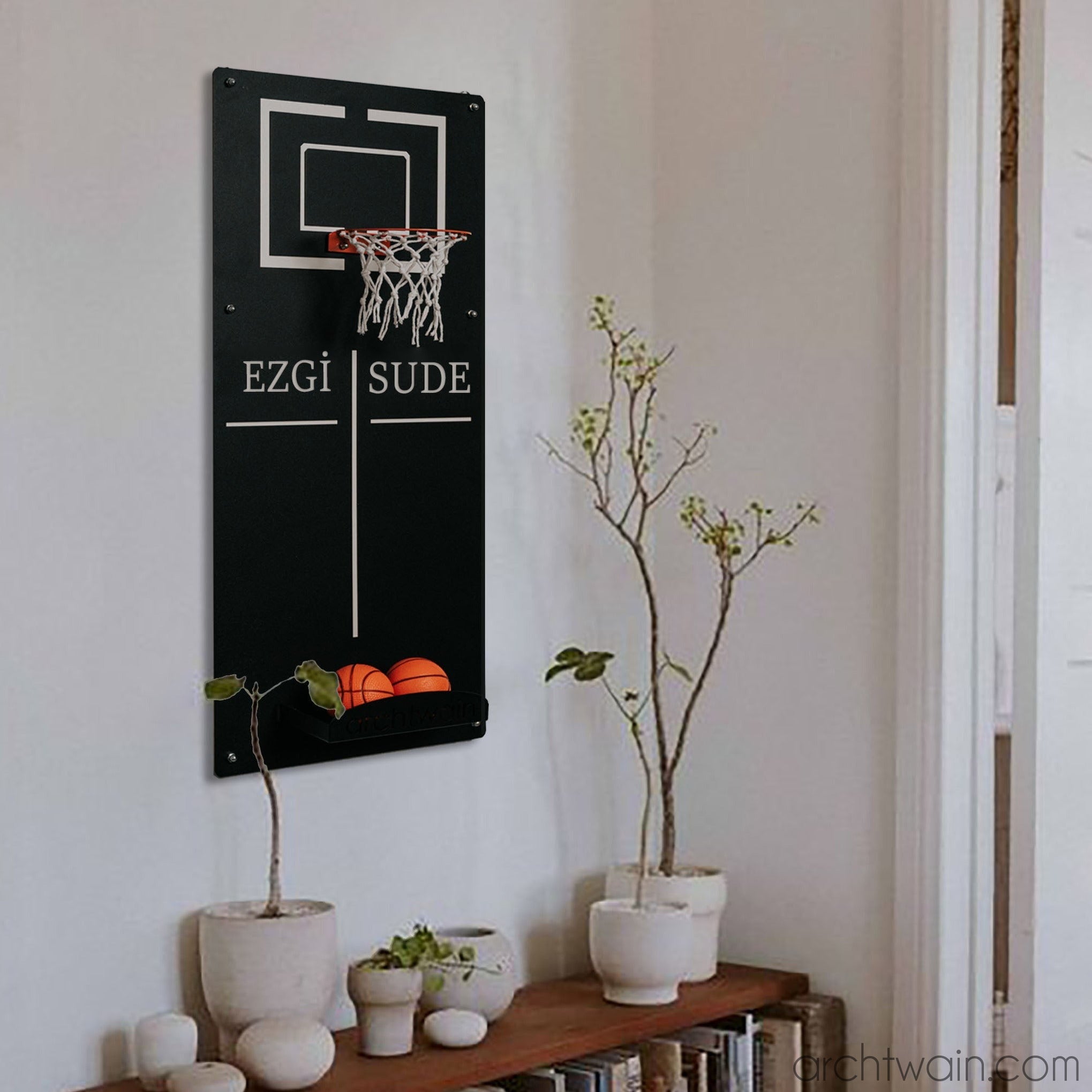 Kişiye özel metal duvar basketbol potası