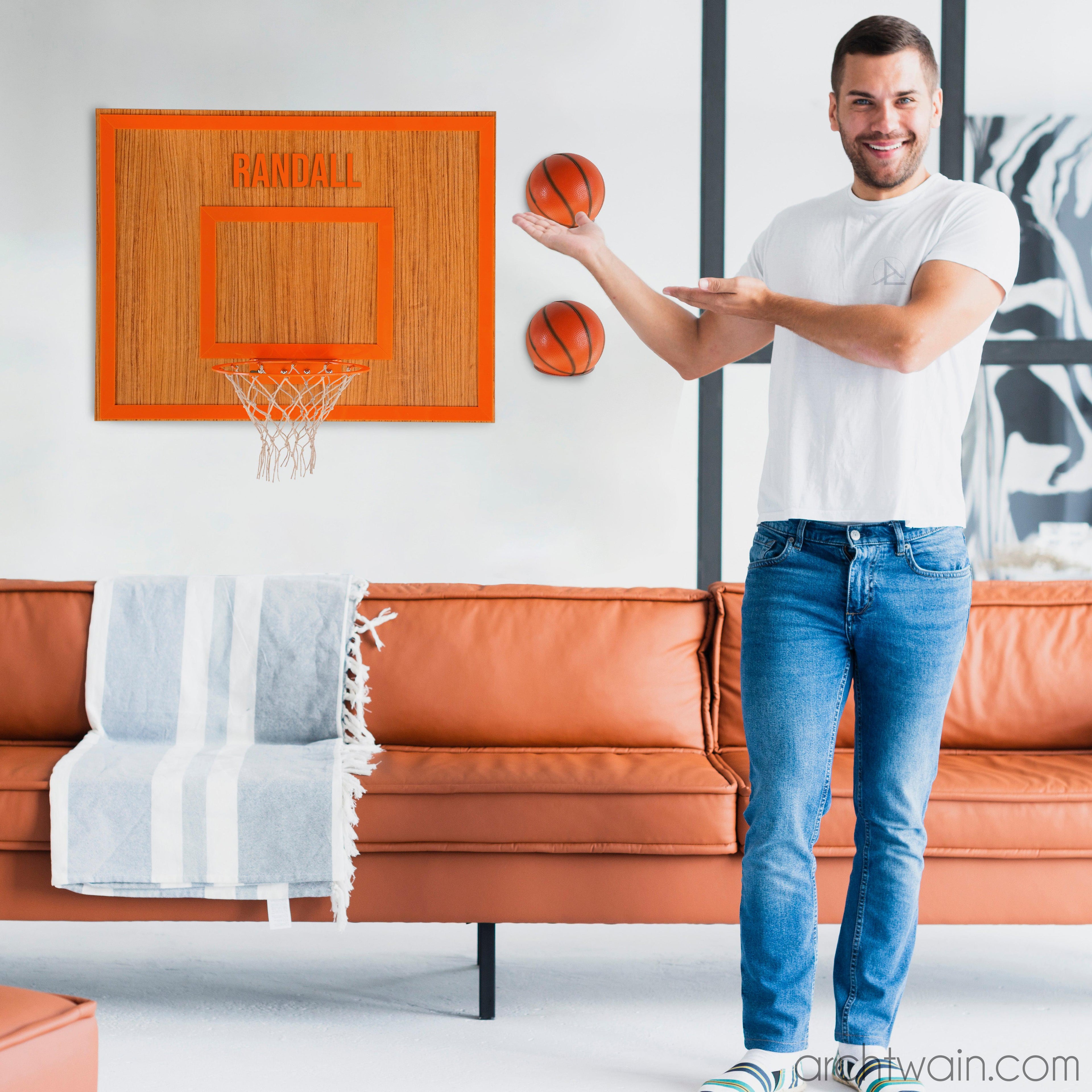 Kişiye özel Afrika ceviz basketbol potası, tam görünüm