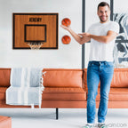Kişiye özel ceviz ahşap basketbol potası, isim detayı