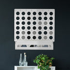Beyaz dörtlü bağlama (Connect Four) duvar oyunu