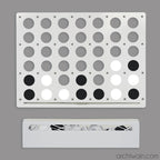 Mega beyaz Connect Four oyunu, yakın görünüm