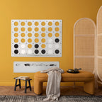 Mega beyaz Connect Four oyunu, yandan görünüm