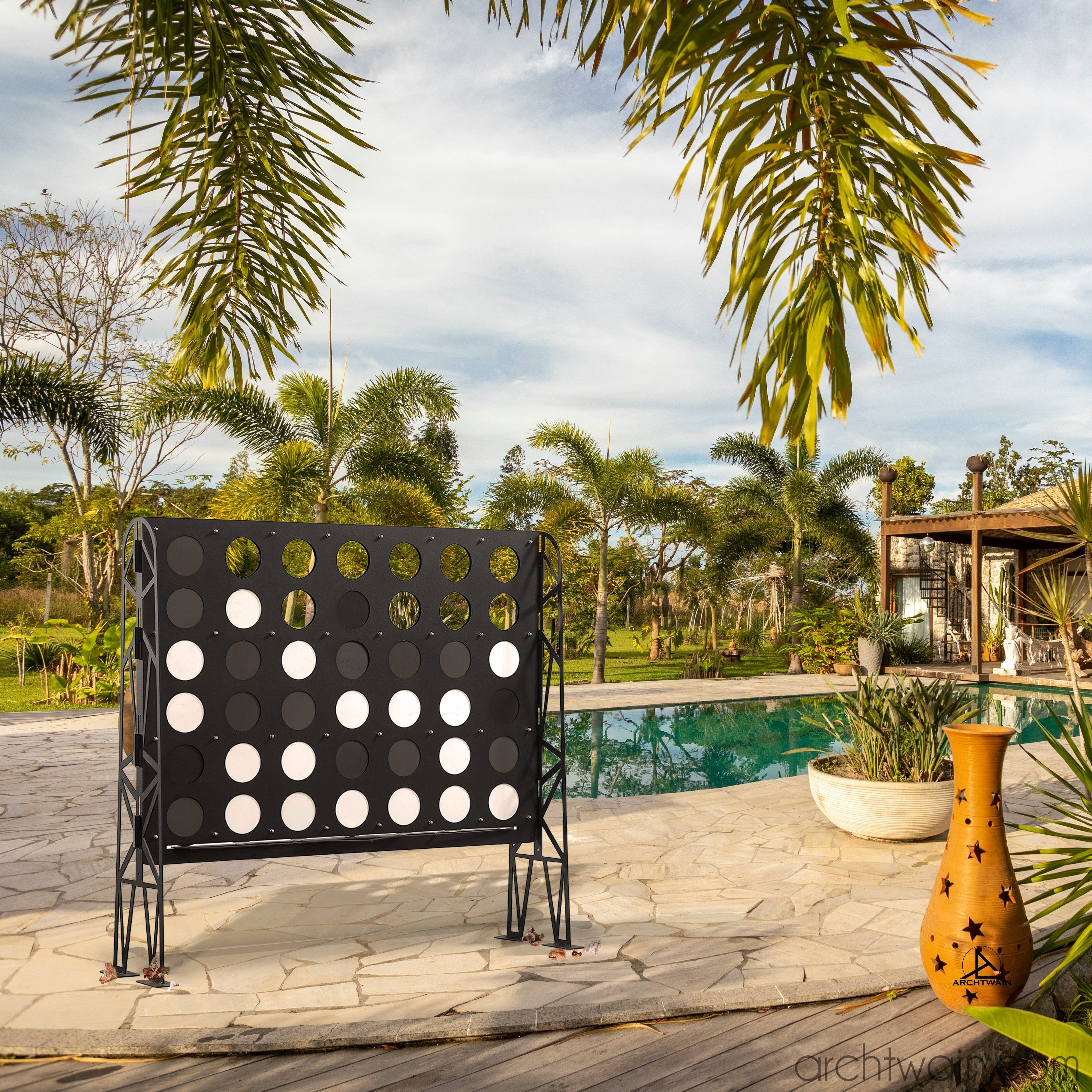 Taşınabilir XXL Connect Four oyunu, ön görünüm