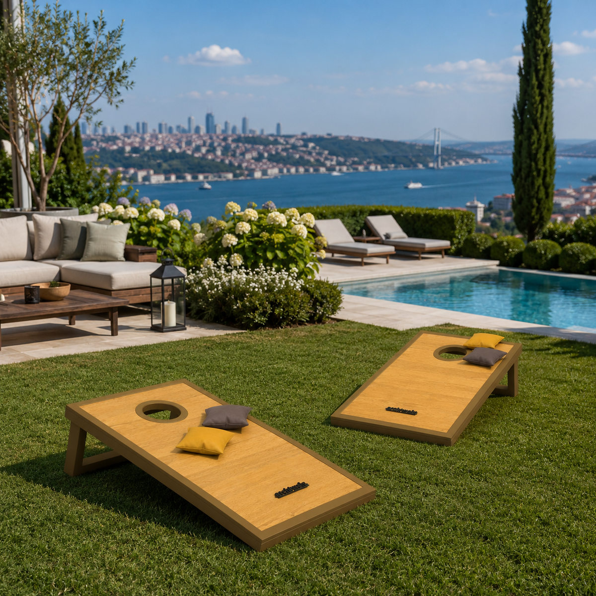 Cornhole Açık Hava Oyun Seti, farklı açıdan