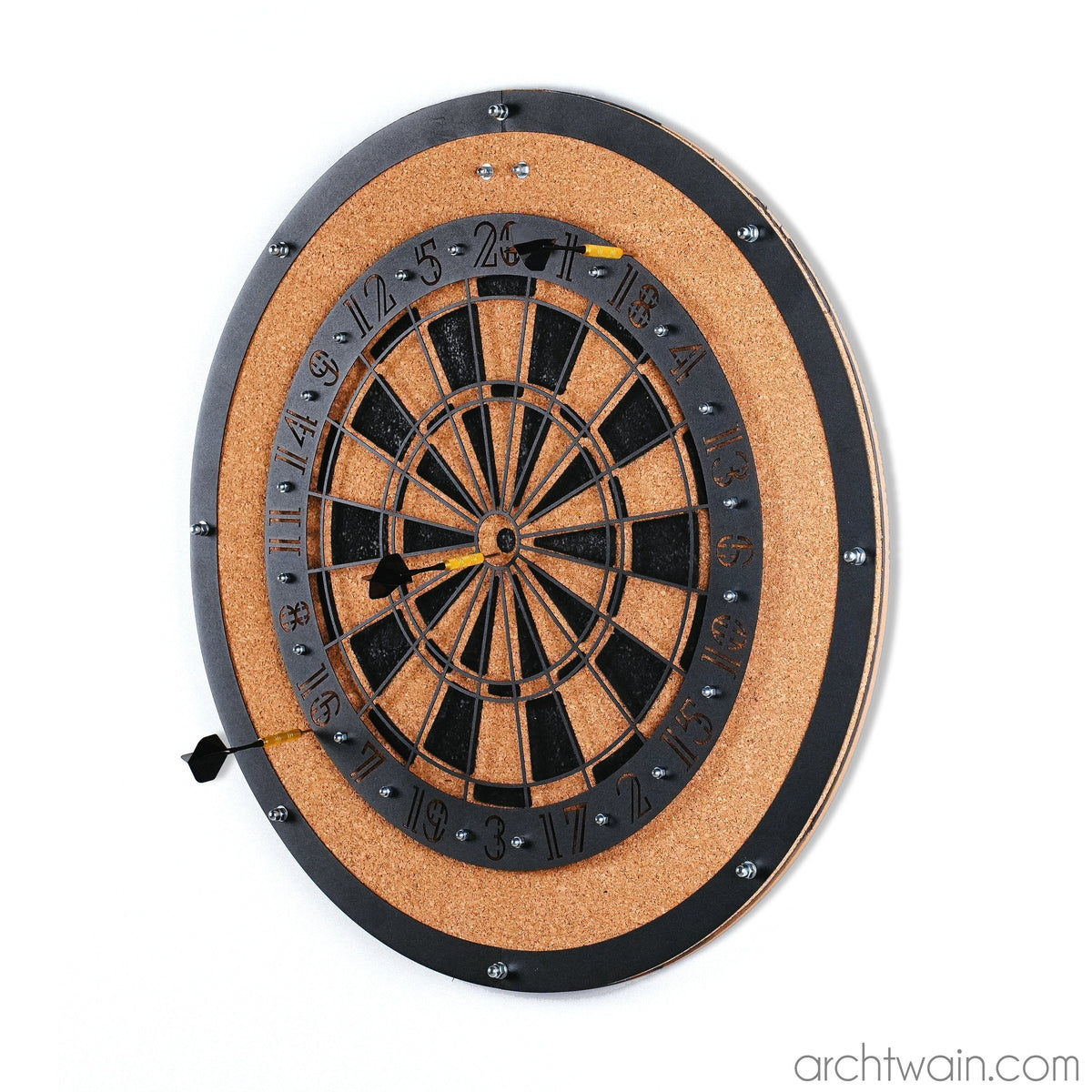 Dekoratif dart tahtası, tam görünüm