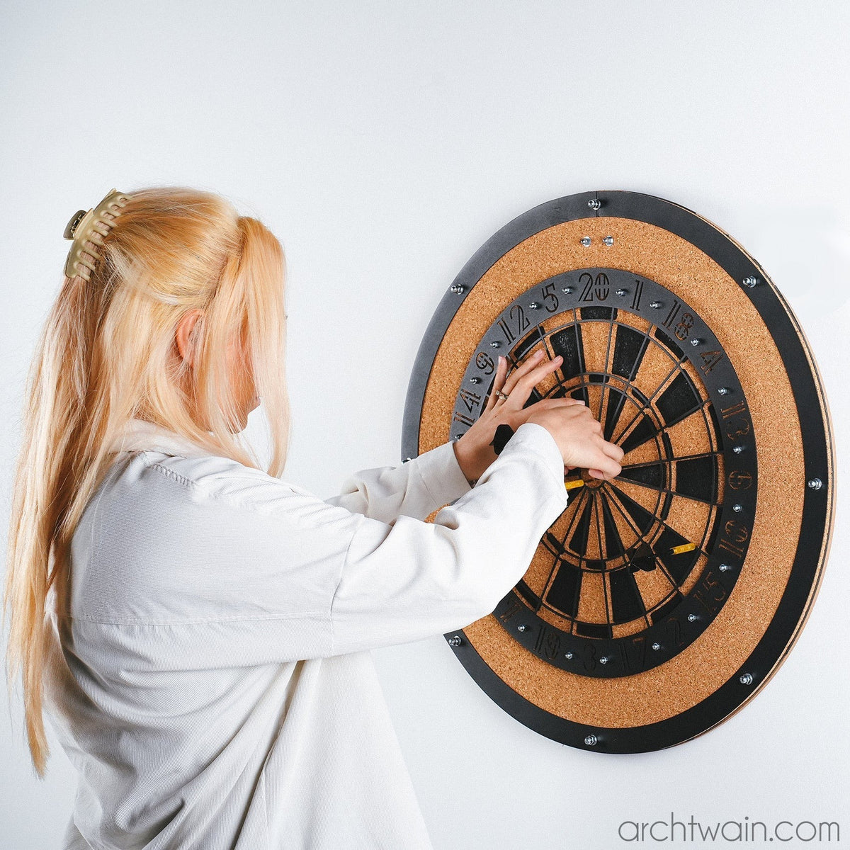 Dart tahtası, sayı halkası detayı