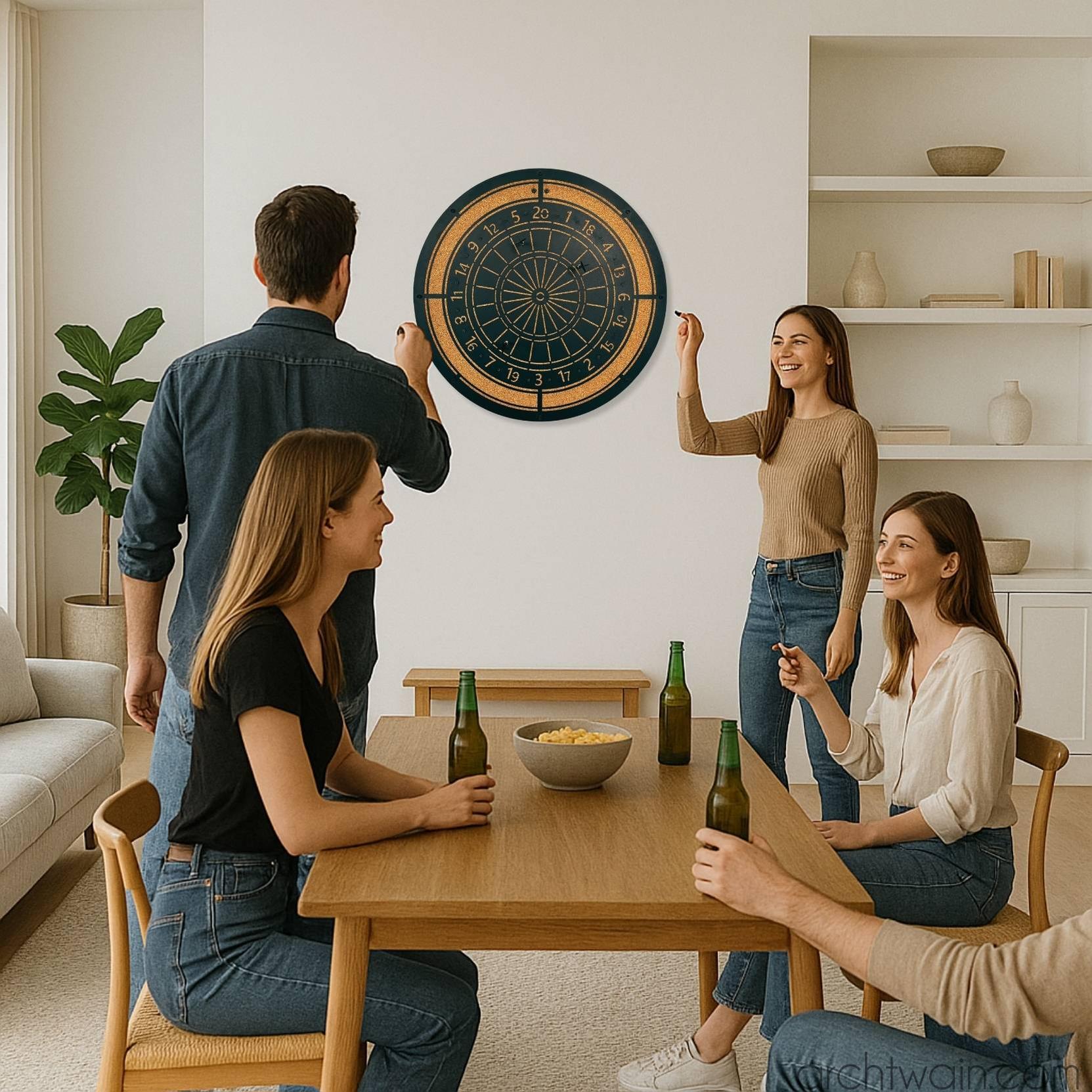 Manyetik dart tahtası, sayı halkası detayı