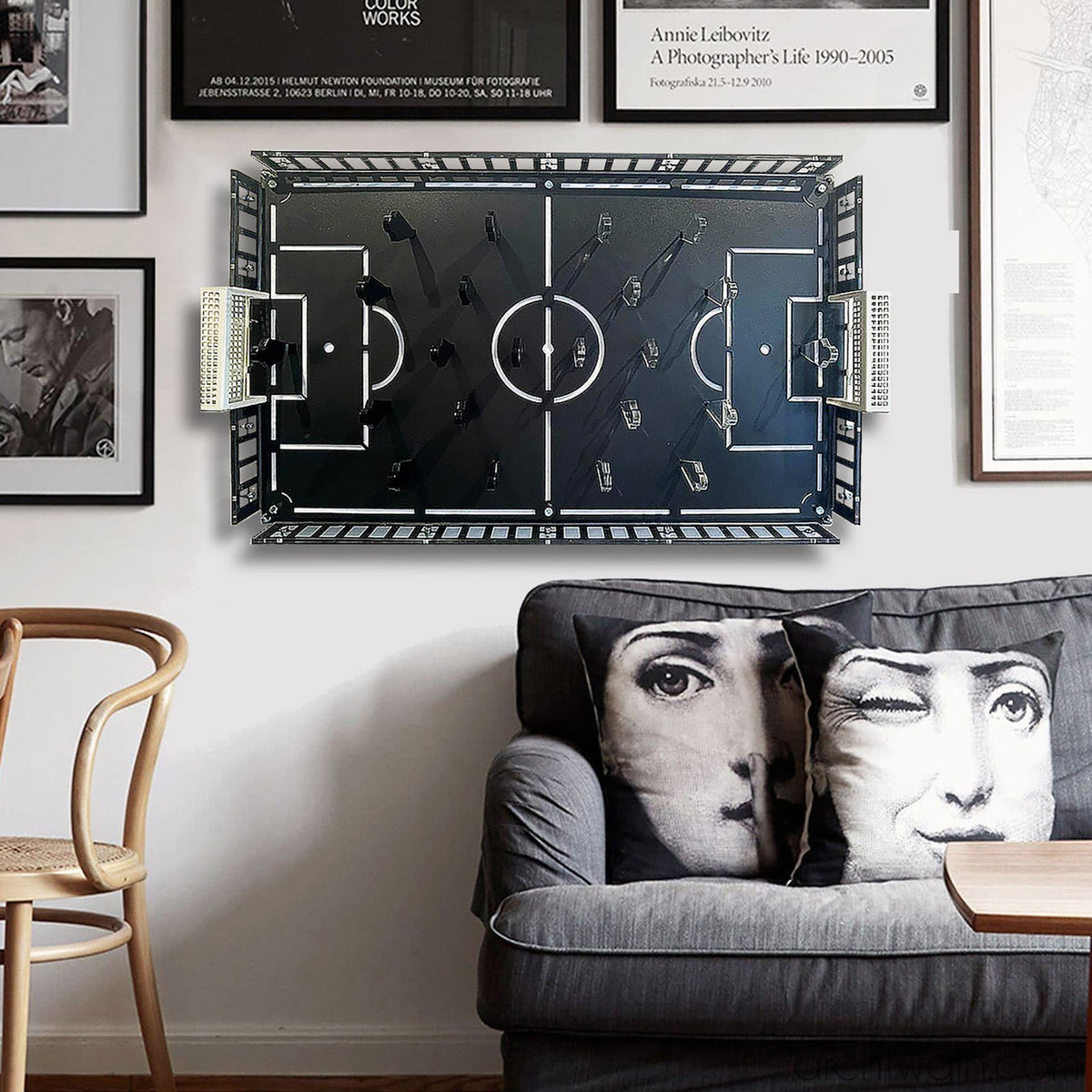 Soccer Cave langırt oyunu, oyun alanı detayı
