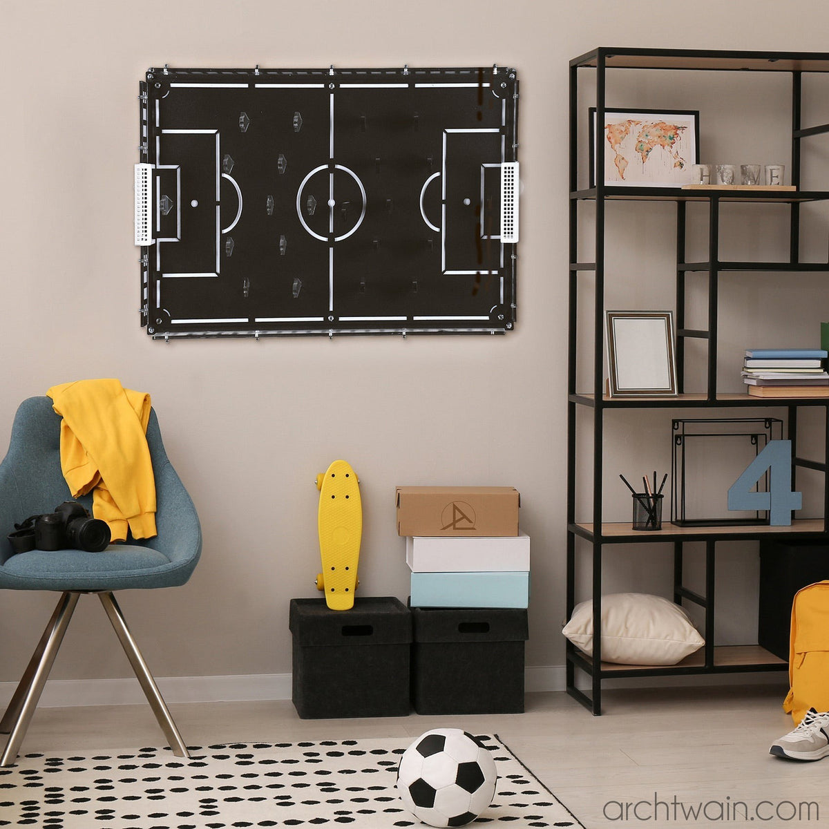 Soccer Cave futbol oyunu, mekânda görünüm