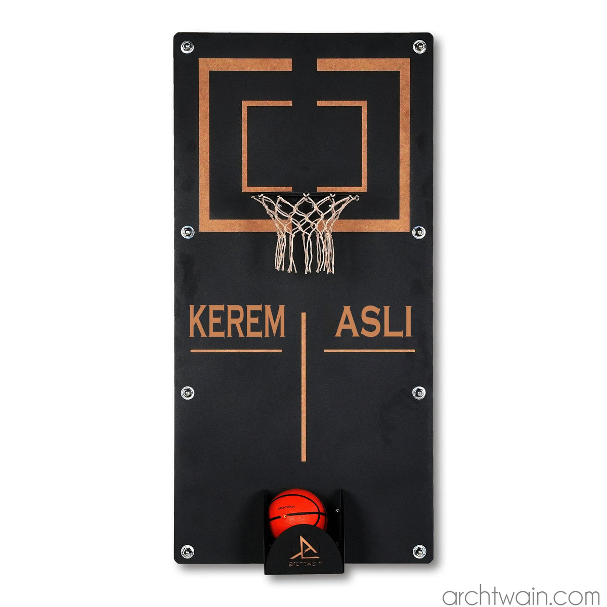 Kişiye özel Mega Craft basketbol potası, yakın görünüm