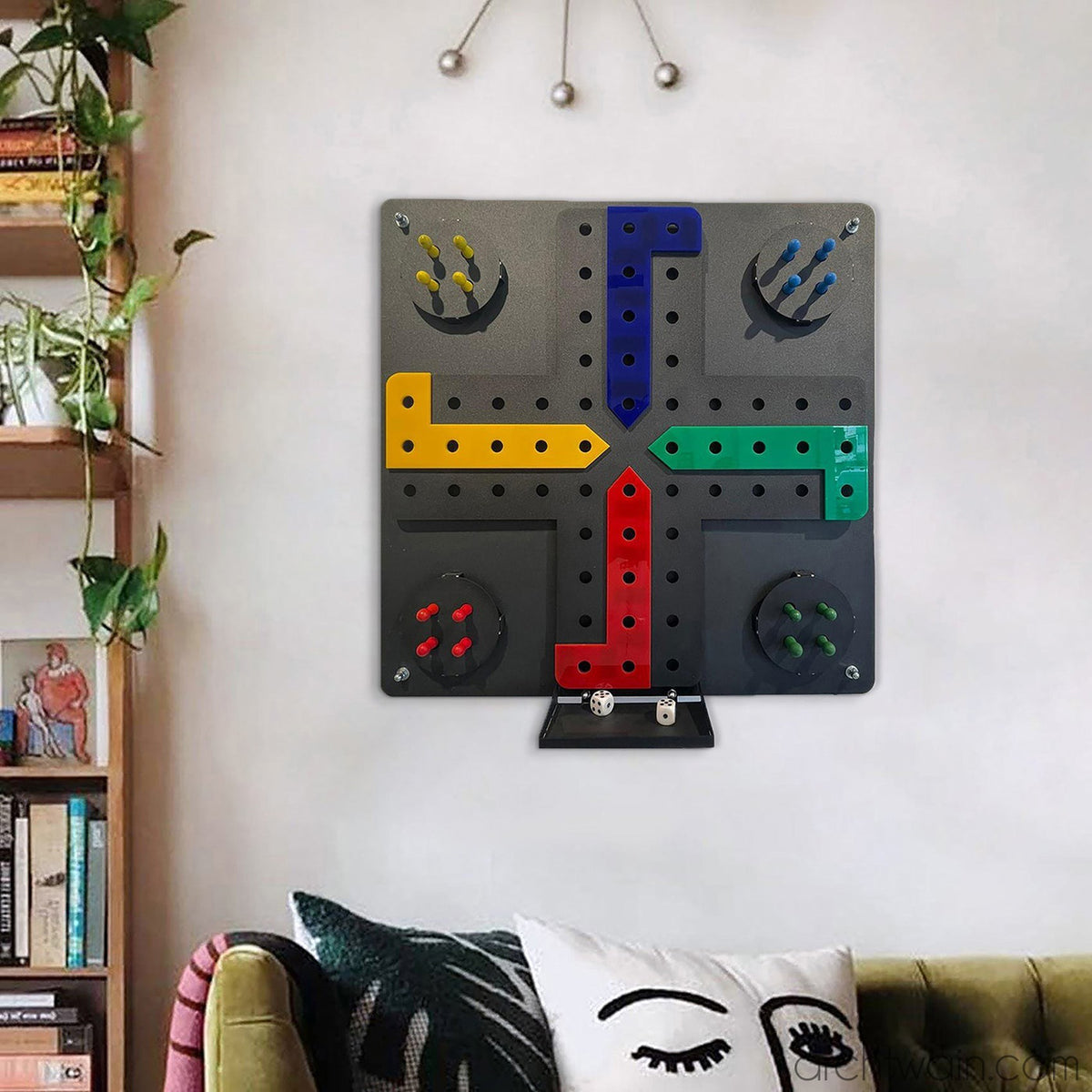 Ludo - Kızma Birader, oyun tahtası detayı