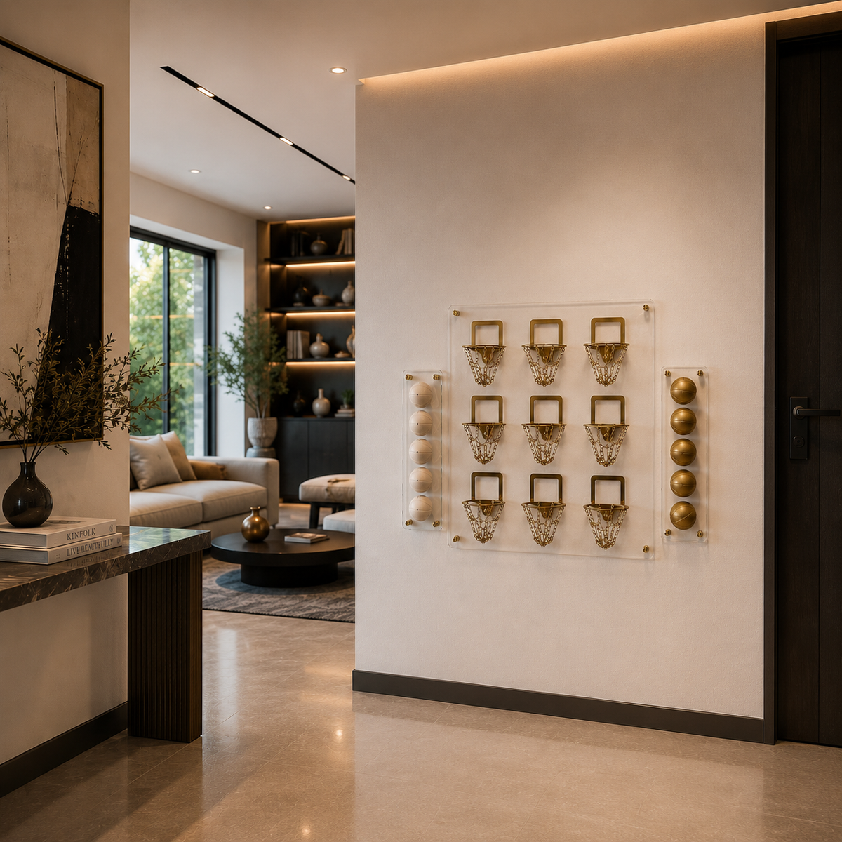 Luxury Cam Tic Tac Toe Basketbol Gold, farklı açıdan