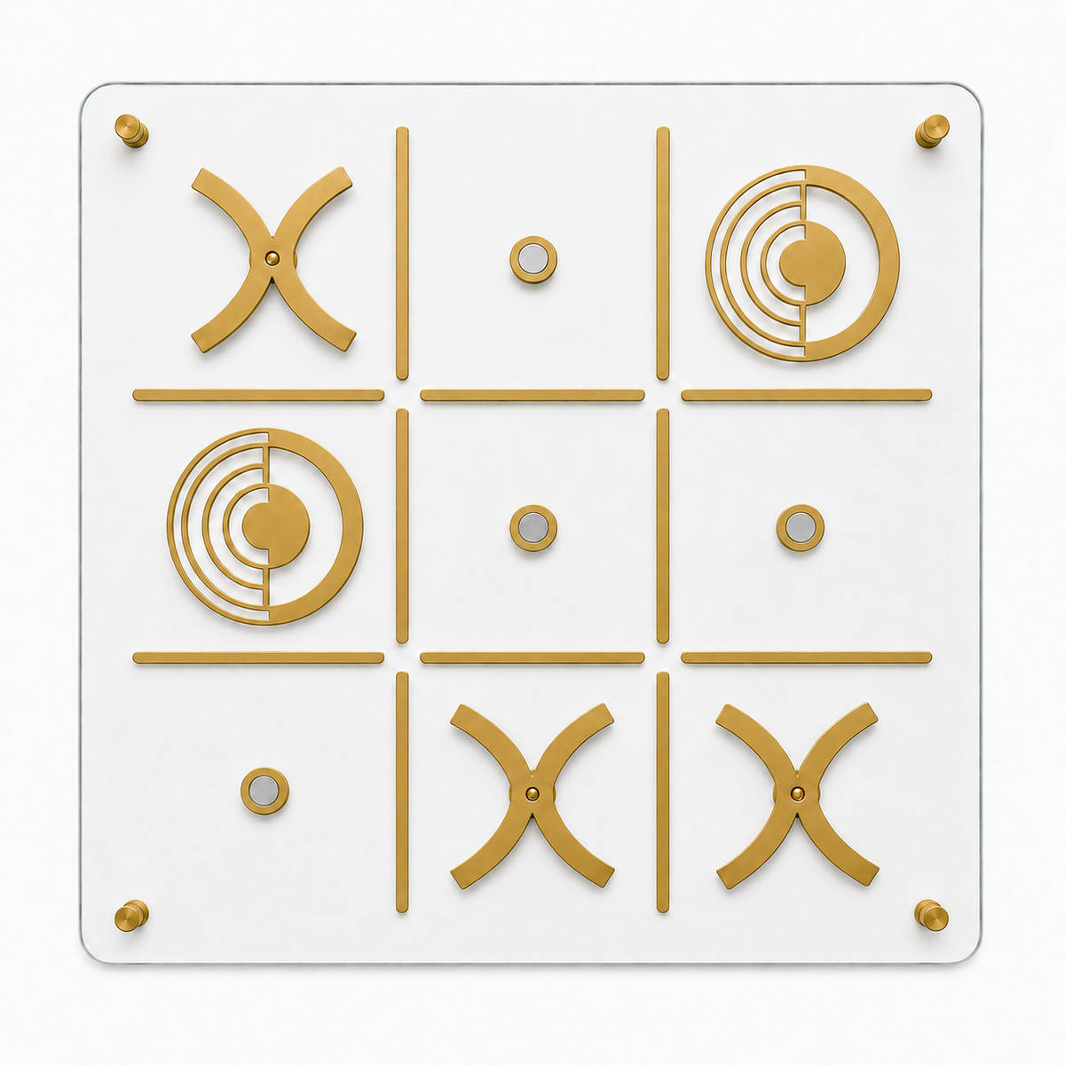 Vitreous Cam Tic Tac Toe Gold