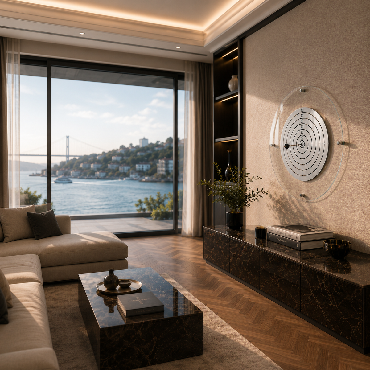 Manyetik Cam DartBoard Gümüş, tam görünüm