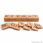 Manyetik Mega Scrabble yedek taşları, harf detayı