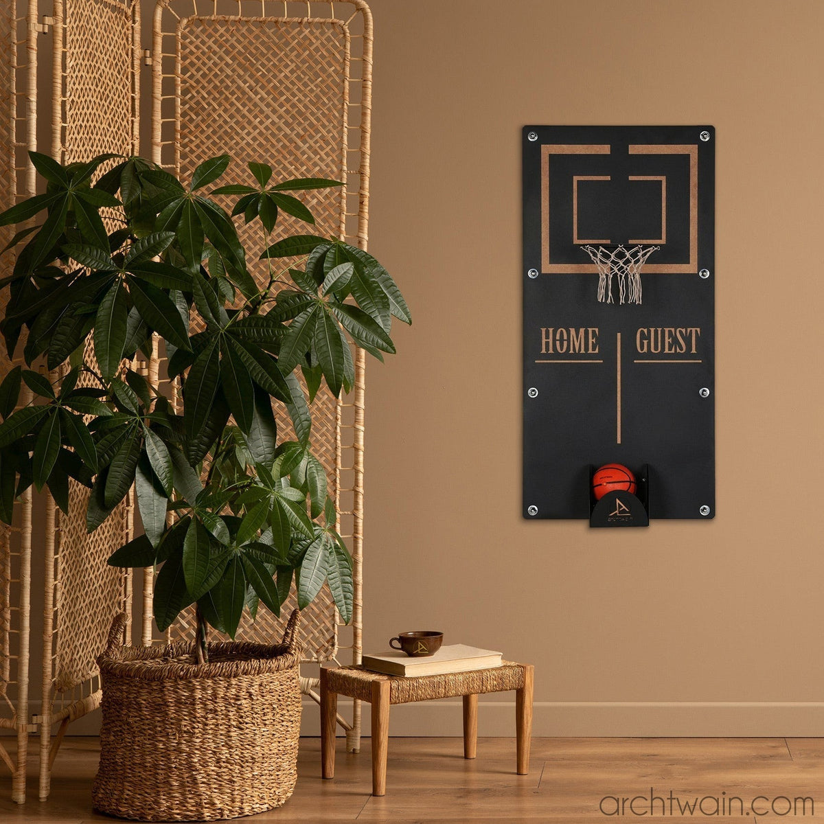 Mega Craft basketbol potası, mekânda görünüm