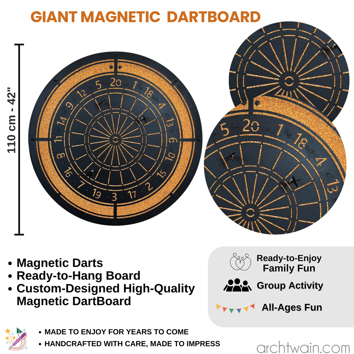 Mega manyetik dart, ok detayı