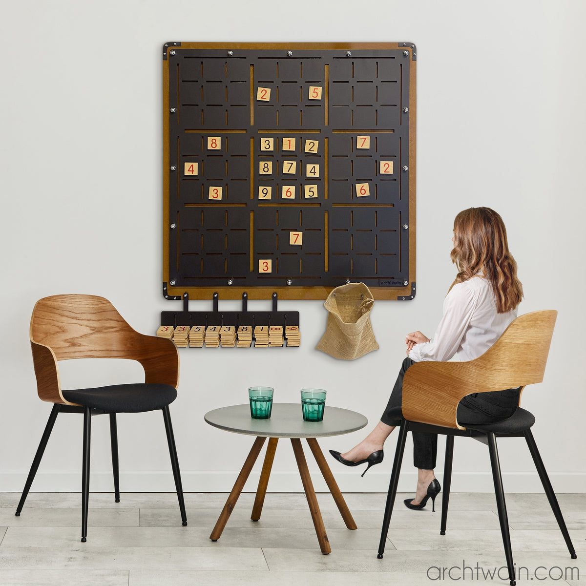 Mega büyük boy duvar Sudoku oyunu, tam görünüm