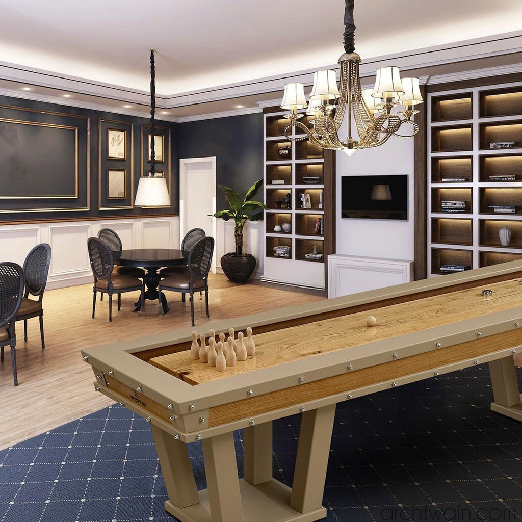 Archtwain - Grand Shuffleboard Naturel-Metal Masa Oyunları-www.archtwain.com -