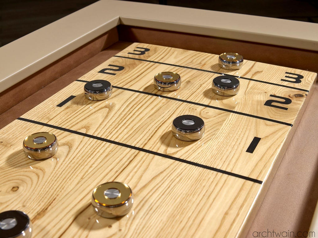 Archtwain - Grand Shuffleboard Naturel-Metal Masa Oyunları-www.archtwain.com -