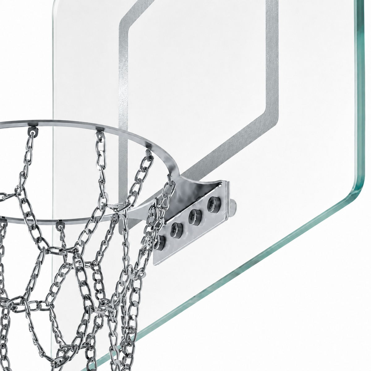 Prime Cam Basketbol Gümüş, cam basketbol potası, farklı açıdan