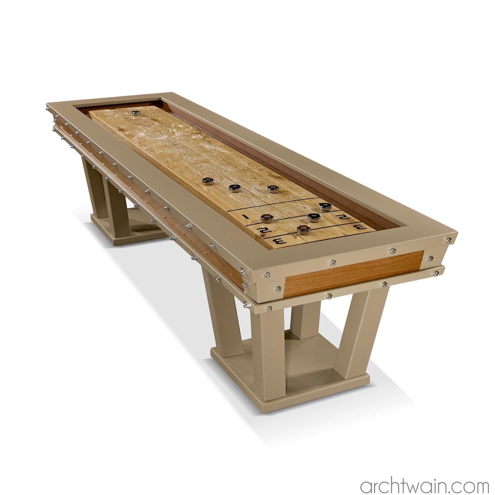 Naturel ahşap Grand shuffleboard masası
