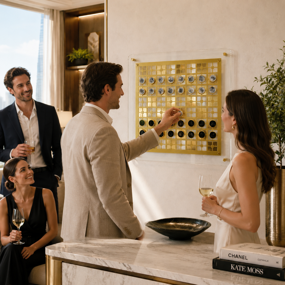 Signature Cam Dama Gold oyunu, yüzey detayı