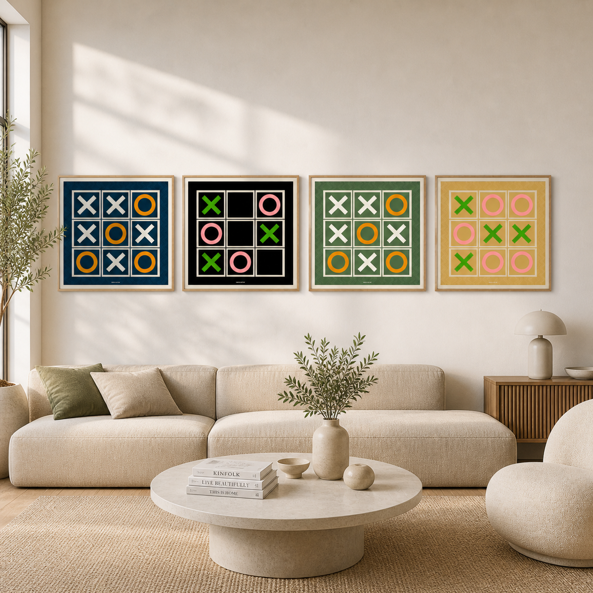 Adaçayı yeşili tic tac toe oyunu, ön görünüm