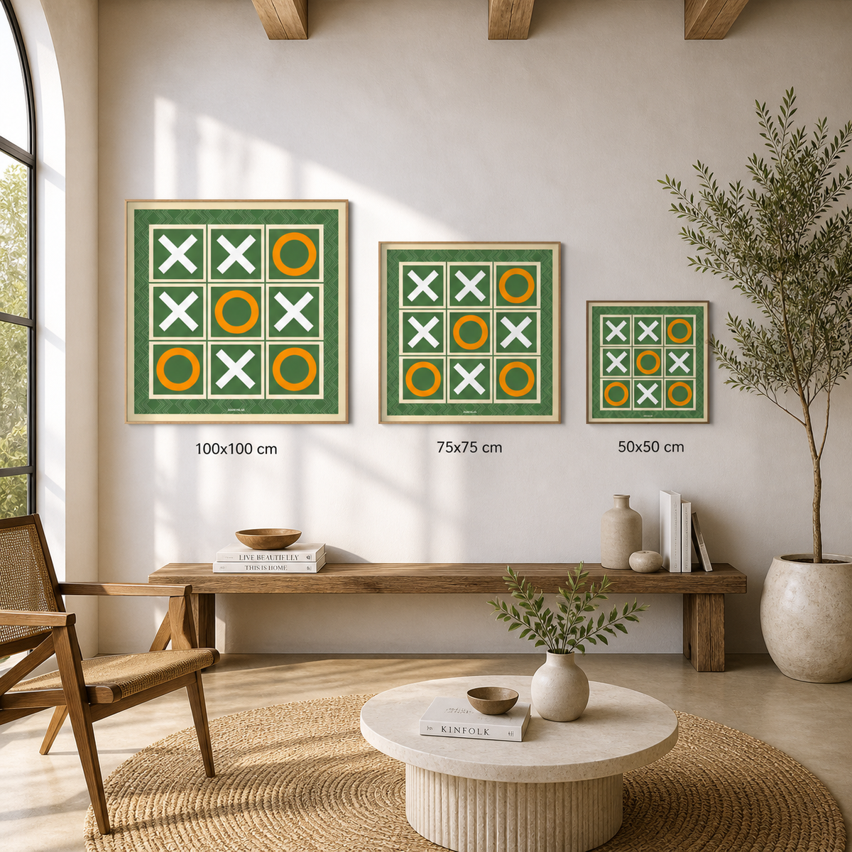 Adaçayı yeşili tic tac toe oyunu, yakın görünüm