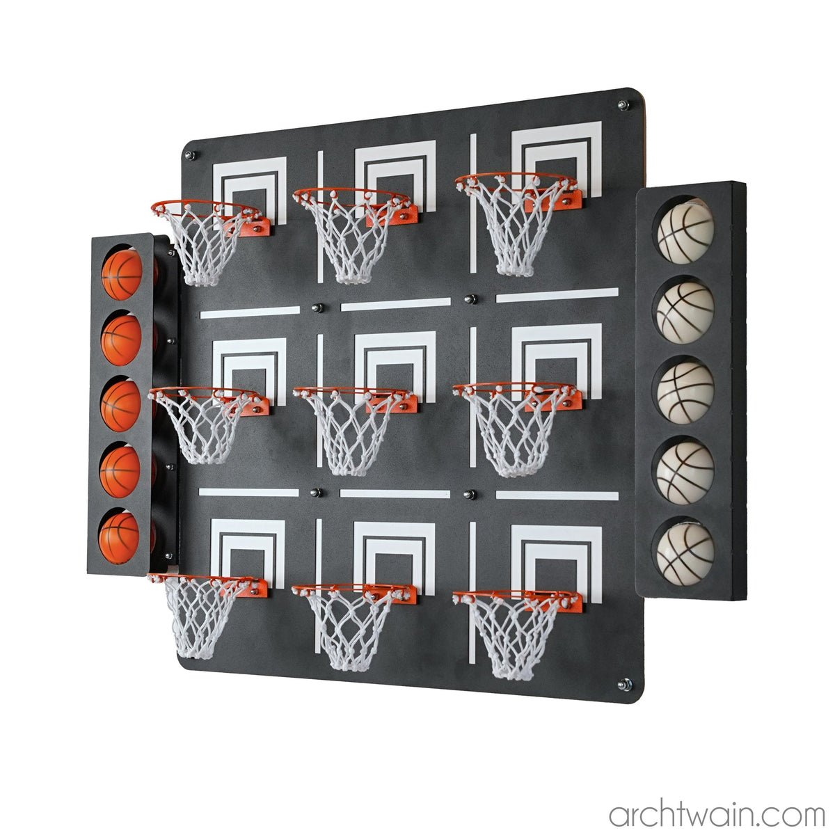 Tic tac toe basketbol oyunu, yakın görünüm