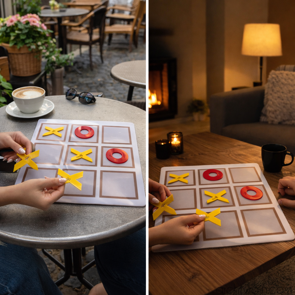Boho masaüstü tic tac toe oyunu, farklı açıdan