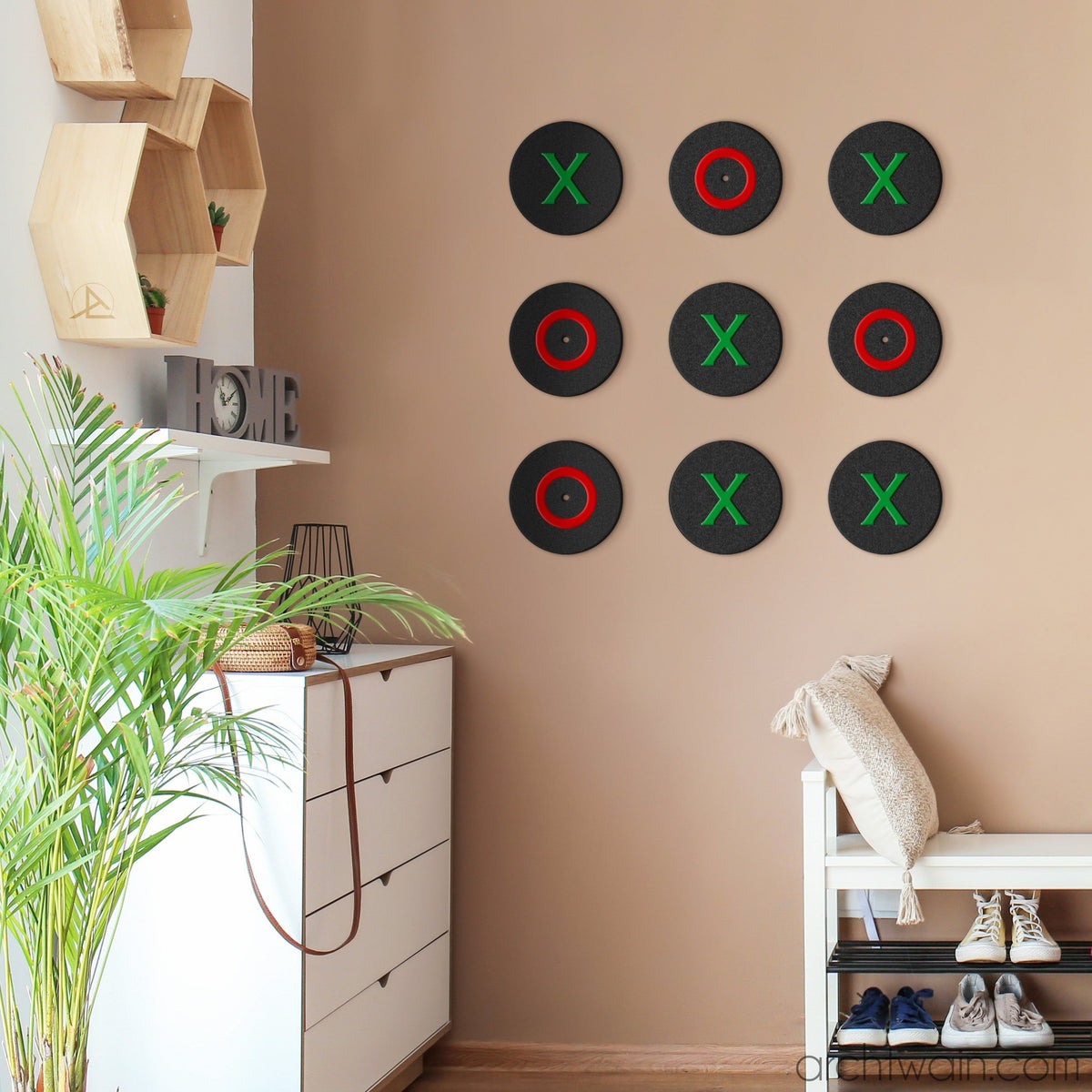 Renkli tic tac toe oyunu, farklı açıdan