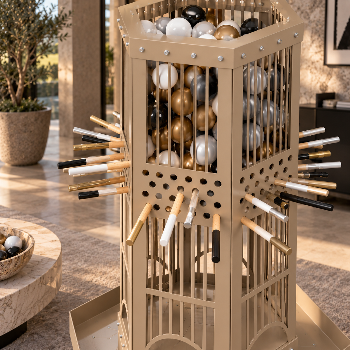 Balls and Balance Naturel - Çubuklar ve Denge Oyunu