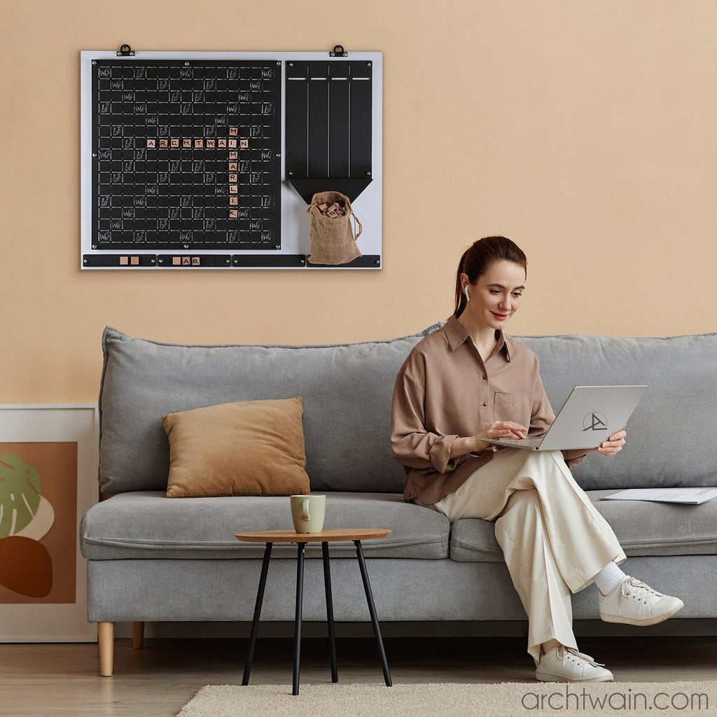 Archtwain - Beyaz Kelime Oyunu Wall Deco-dekoratif duvar oyunu-www.archtwain.com -