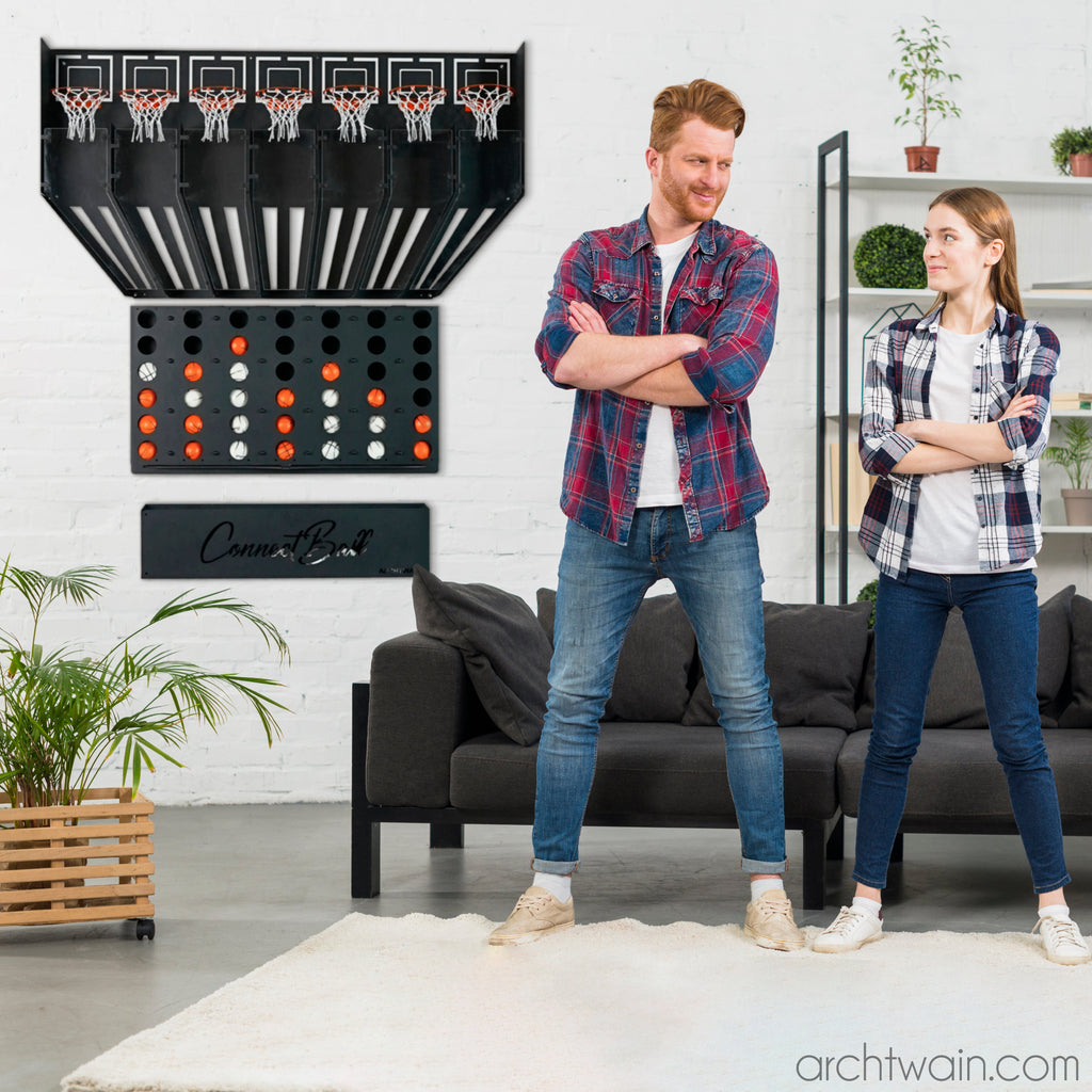 Archtwain - Connect Four Basketbol-dekoratif duvar oyunu-www.archtwain.com -