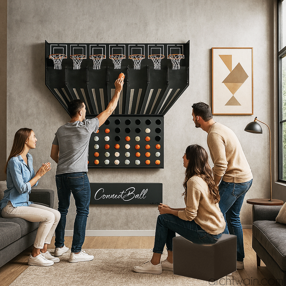 Archtwain - Connect Four Basketbol-dekoratif duvar oyunu-www.archtwain.com -