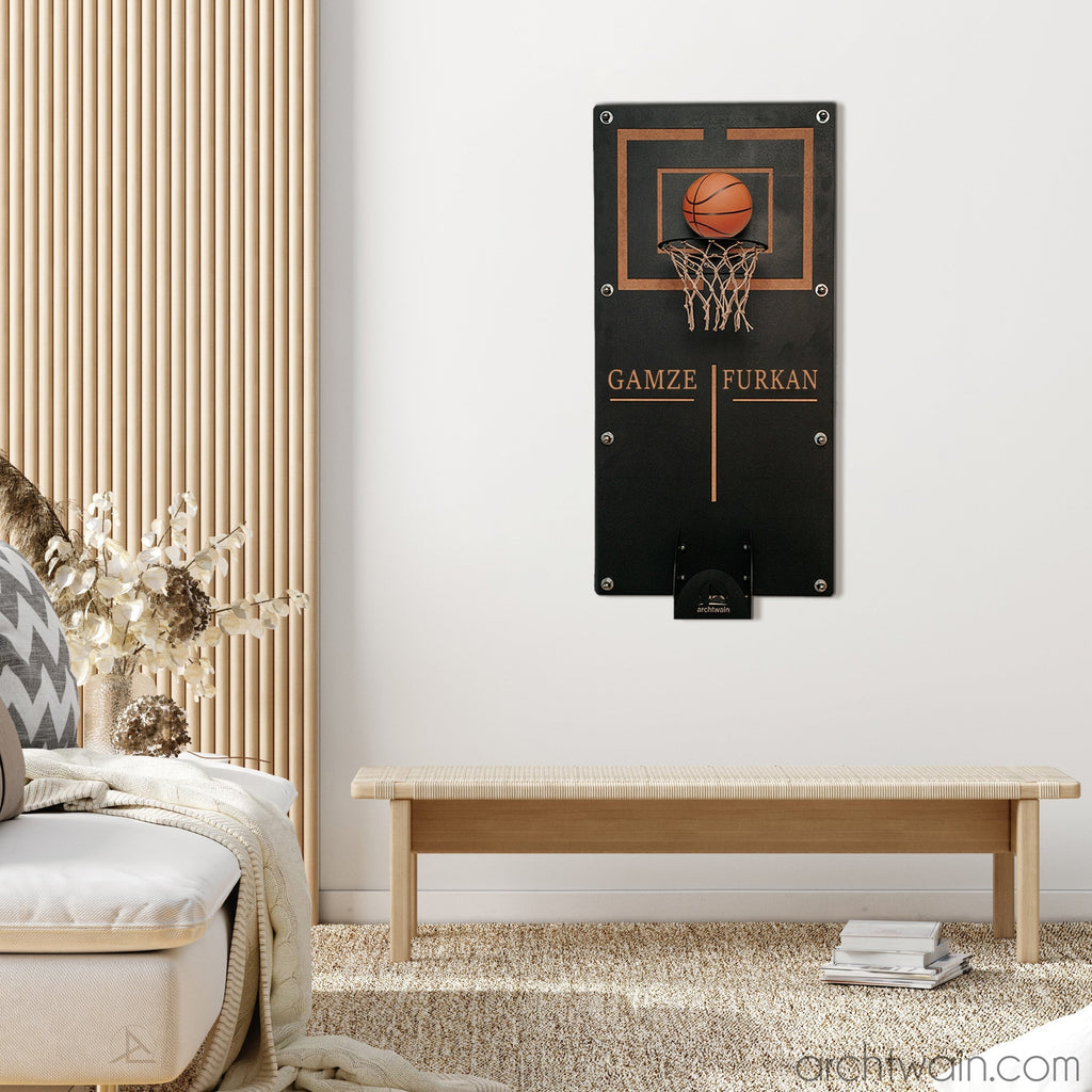 Archtwain - Kişiye Özel Mega Craft Basketbol Wall Deco-dekoratif duvar oyunu-www.archtwain.com -