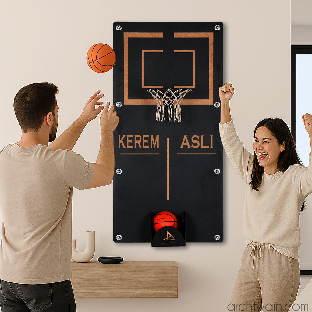 Archtwain - Kişiye Özel Mega Craft Basketbol Wall Deco-dekoratif duvar oyunu-www.archtwain.com -