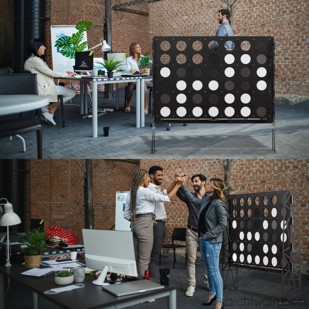 Archtwain - Taşınabilir XXL Connect Four Oyunu-dekoratif duvar oyunu-www.archtwain.com -