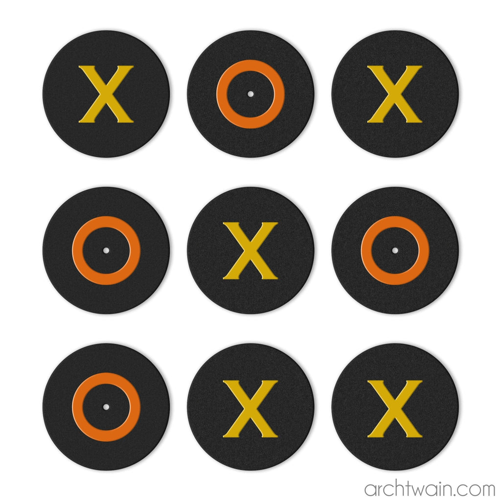 Archtwain - Tic Tac Toe 'Renkli Çekişme'-dekoratif duvar oyunu-www.archtwain.com -