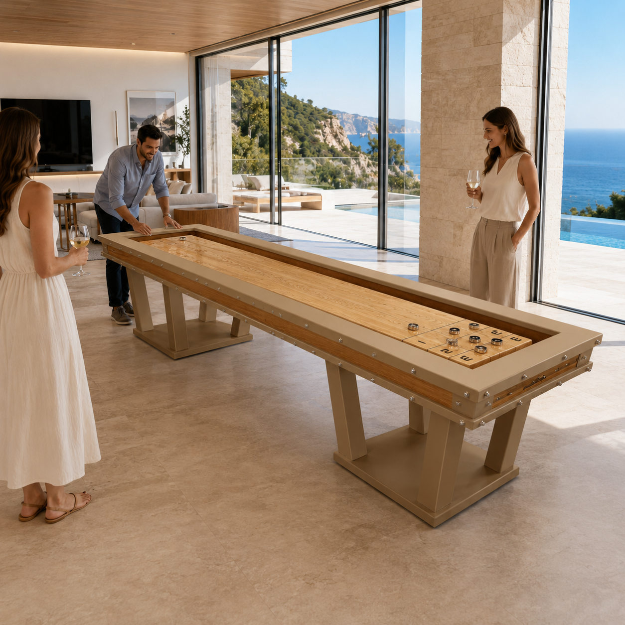 Grand Shuffleboard Naturel