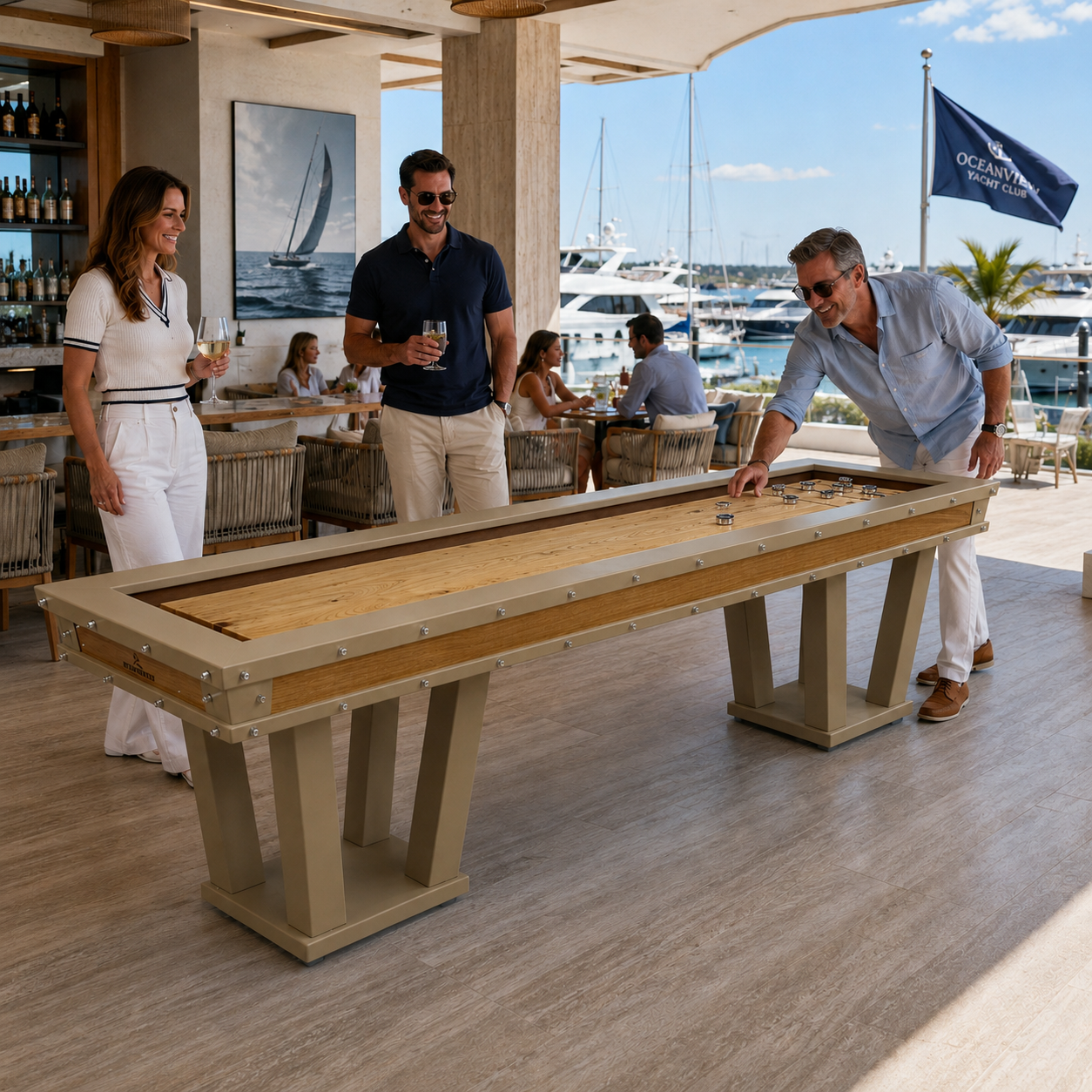 Grand Shuffleboard Naturel