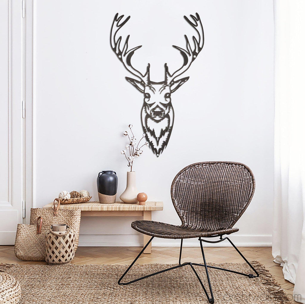 Archtwain - Metal Dekor Stag-Metal duvar dekoru-www.archtwain.com -85 cm x 55 cm-