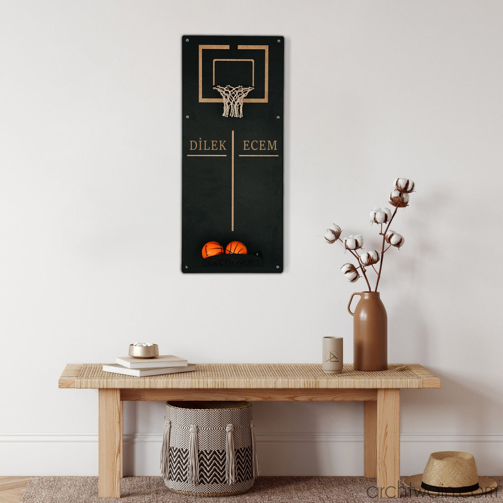 Archtwain - Kişiye Özel Craft Basketbol Wall Deco-dekoratif duvar oyunu-www.archtwain.com -